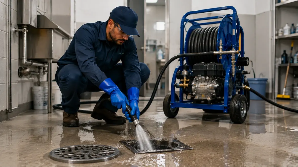 Floor Drain Hydro Jet Cleaning in Rowland Heights