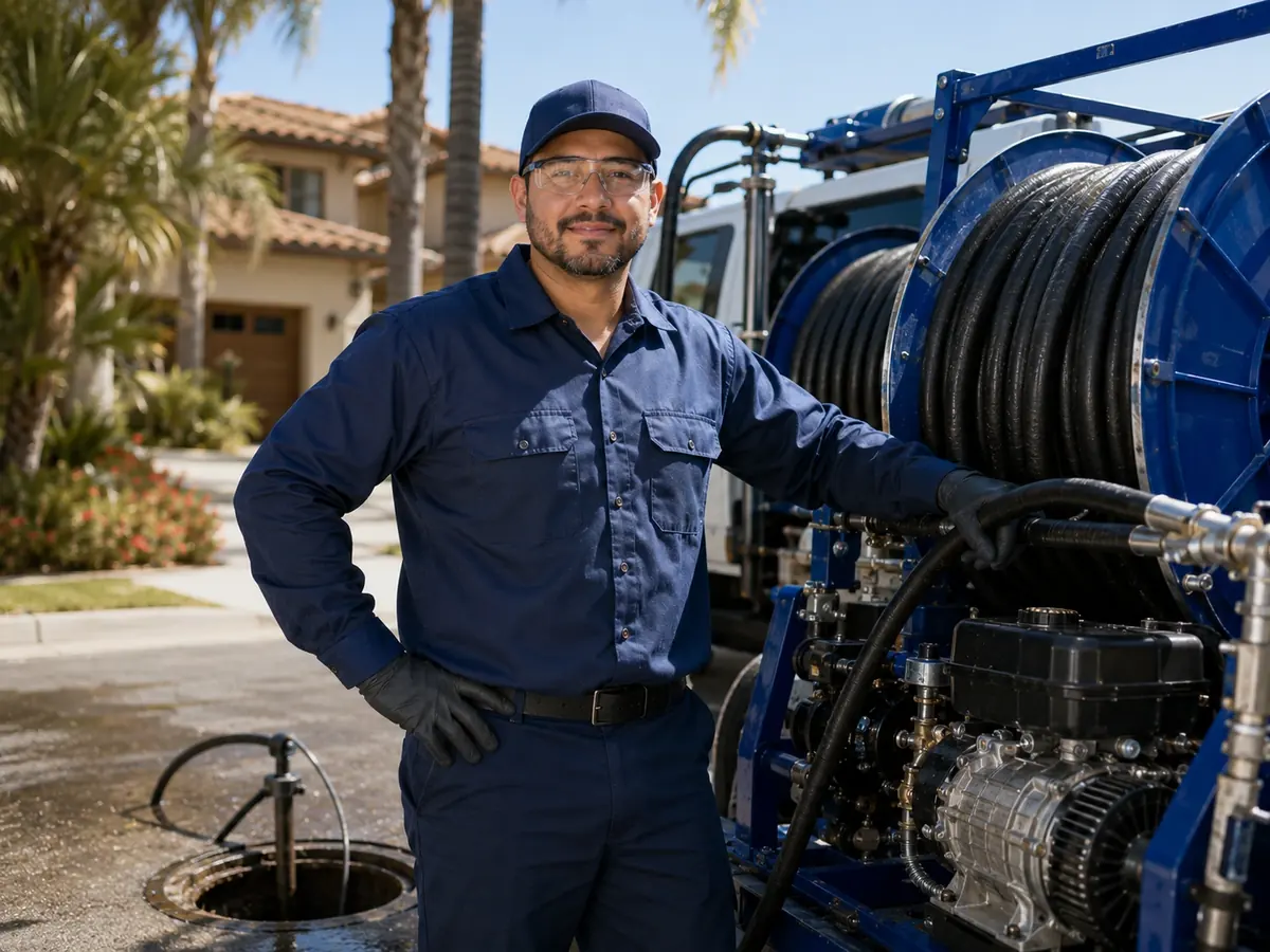 Hydro jet sewer cleaning in Rowland Heights