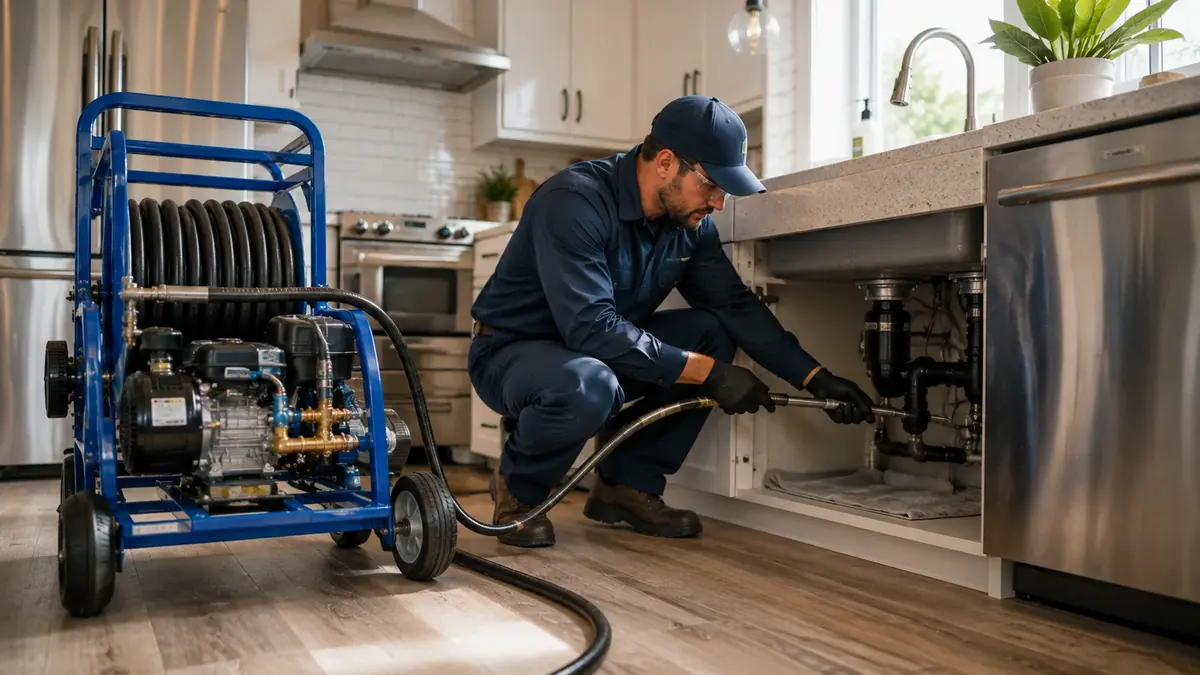 Kitchen Drain Hydro Jetting in Rowland Heights