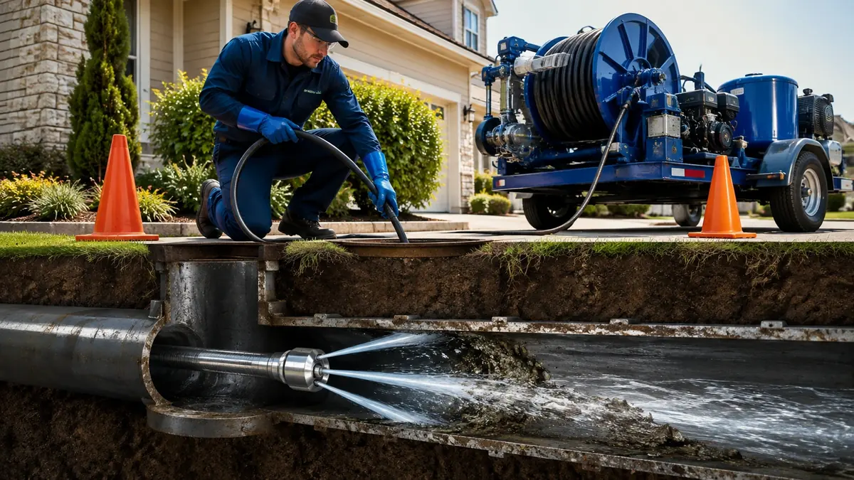 Main Sewer Line Hydro Jet Cleaning in Rowland Heights