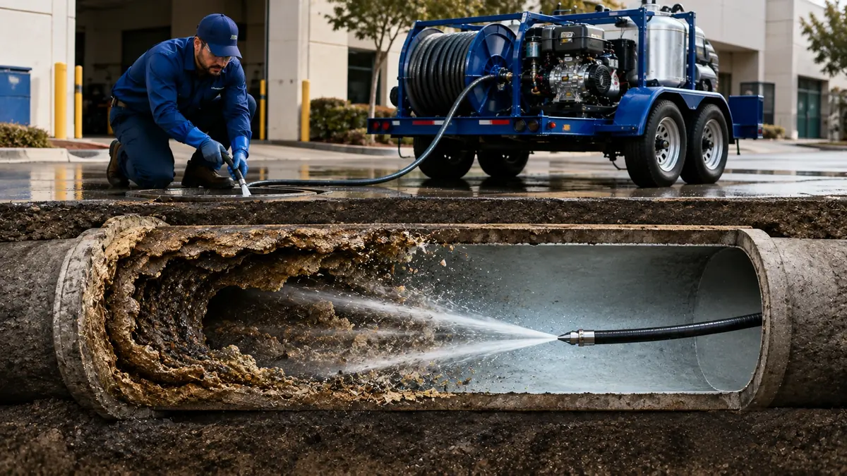 Sewer Pipe Descaling in Rowland Heights