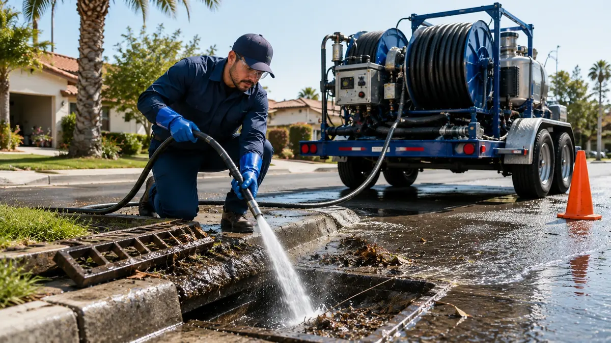 Storm Drain Hydro Jet Cleaning in Rowland Heights